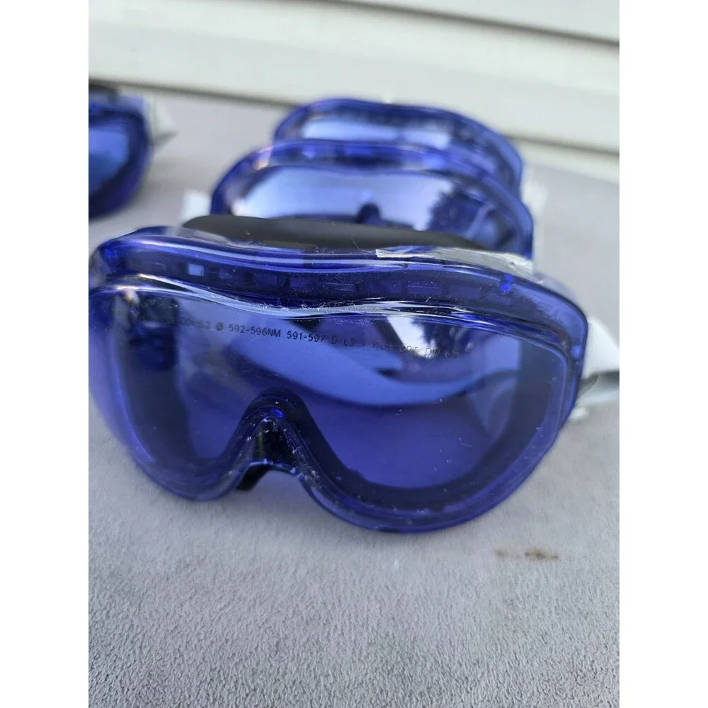Lot 3 Candela VBeam Laser Safety Glasses Purple OD 5.2 592-596nm 591-597nm